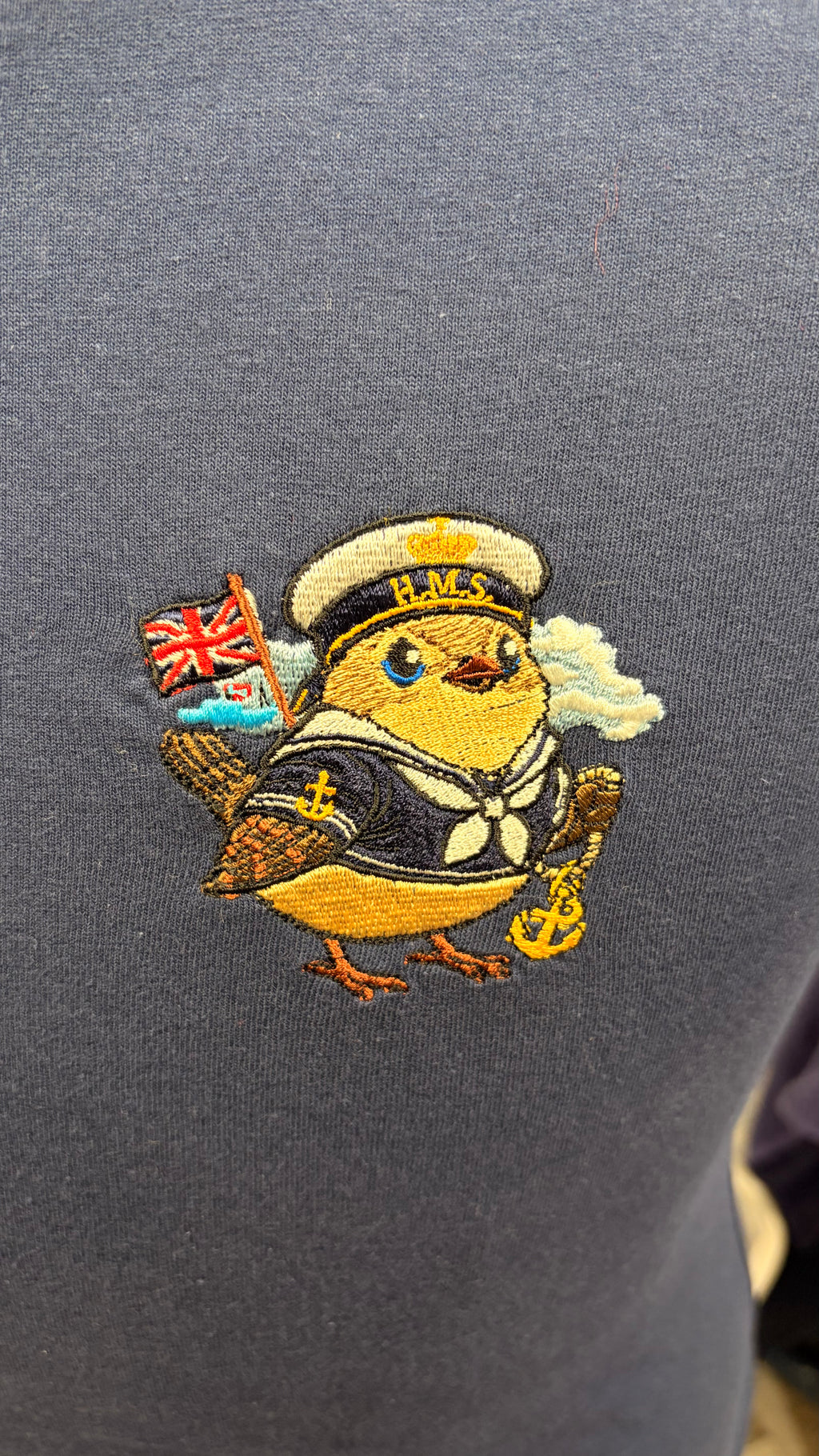 Sailor wren Embroidered t-shirt 